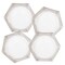 Hexagon , Set of 4 Acrylic Coasters